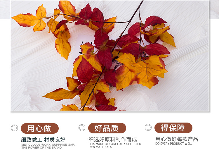 Wedding Simulation Flower Leaf Material Blue Bird Leaf Wedding Hall Layout Ceiling Road Lead Plastic Flowers Hotel Home Decorative Fake Flower