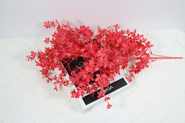 Artificial Flower New Rose Leaf Multi-Color Flower Material Wedding Ceiling Flower Arrangement with Grass Leaf Material Wedding Hall Decoration