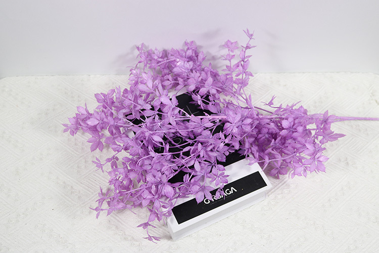 Artificial Flower New Rose Leaf Multi-Color Flower Material Wedding Ceiling Flower Arrangement with Grass Leaf Material Wedding Hall Decoration