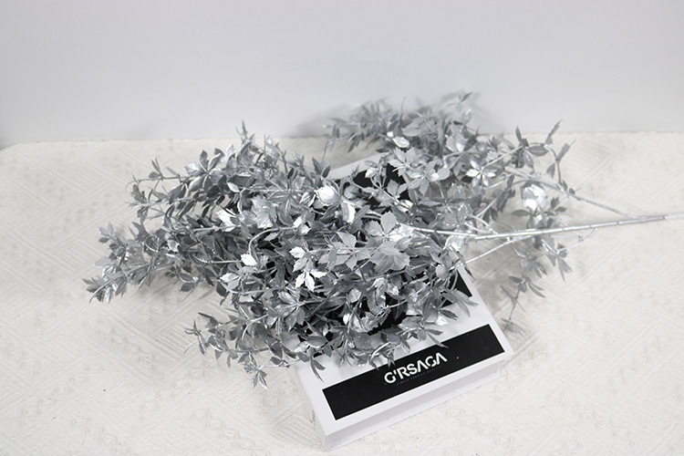 Artificial Flower New Rose Leaf Multi-Color Flower Material Wedding Ceiling Flower Arrangement with Grass Leaf Material Wedding Hall Decoration