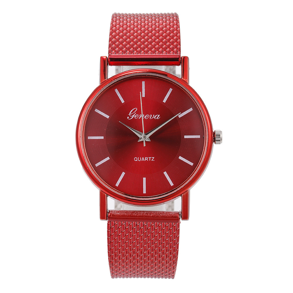 New AliExpress Men&#039;s Quartz Wrist Watch Couple Watch a Pair of Women&#039;s Watches Casual Fashion Mesh Strap Watch Ladies