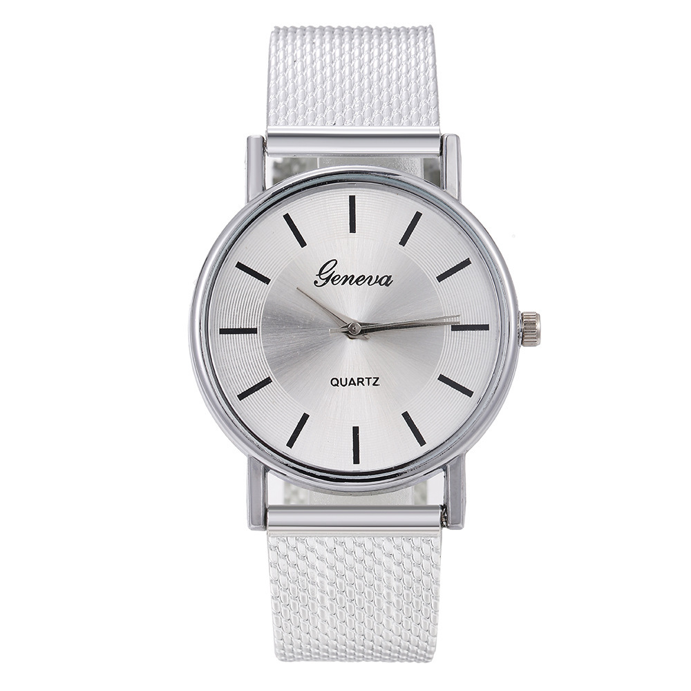 New AliExpress Men&#039;s Quartz Wrist Watch Couple Watch a Pair of Women&#039;s Watches Casual Fashion Mesh Strap Watch Ladies