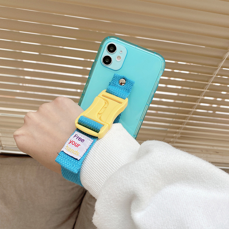 Wrist Strap Mobile Phone Case Iphone12 Phone Case Protective Cover Outdoor Crossbody Strap Wrist Strap Shell for Apple 11 Wrist Strap Mobile Phone Case Iphone12 Phone Case Protective Cover Outdoor Crossbody Strap Wrist Strap Shell for Apple 11