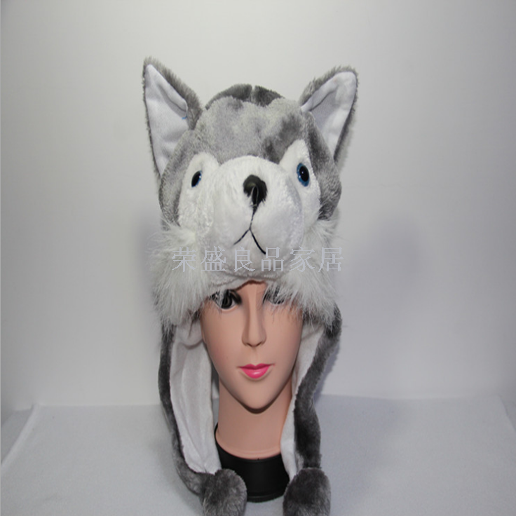 The spot supply is a popular cartoon animal stuffed animal toy hat The spot supply is a popular cartoon animal stuffed animal toy hat