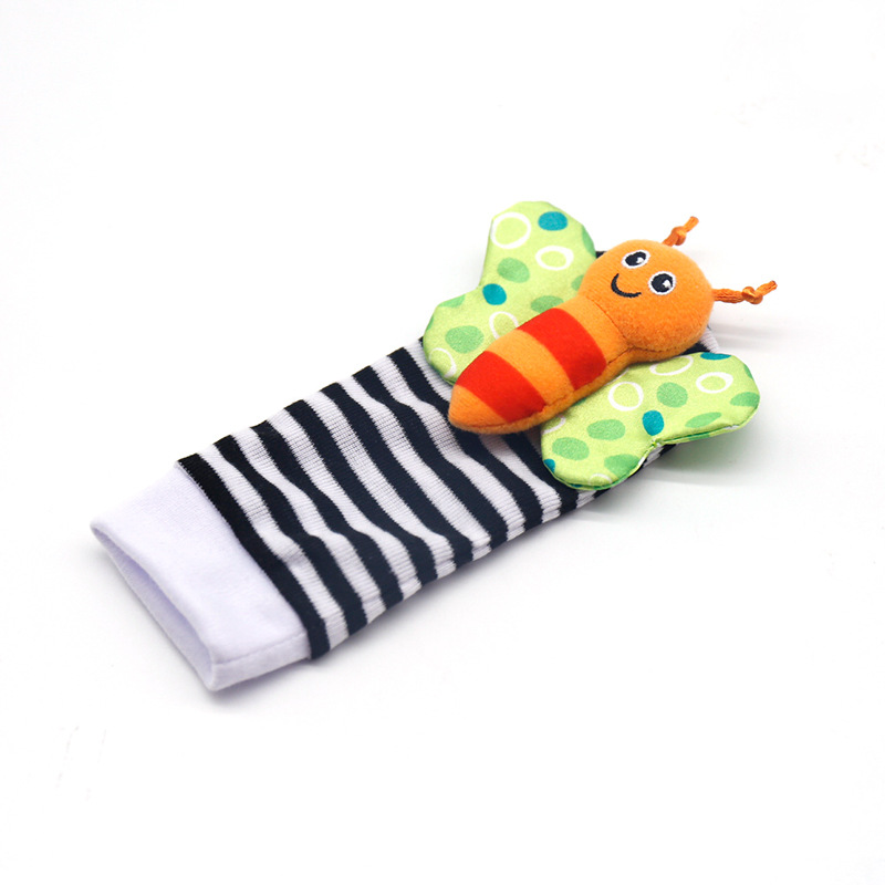 Baby Watch Band Wrist Strap Socks Foot Sock Baby Hand Strap Rattle Single Price