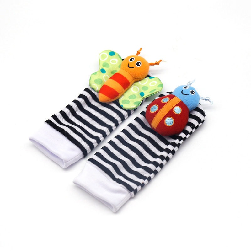 Baby Watch Band Wrist Strap Socks Foot Sock Baby Hand Strap Rattle Single Price