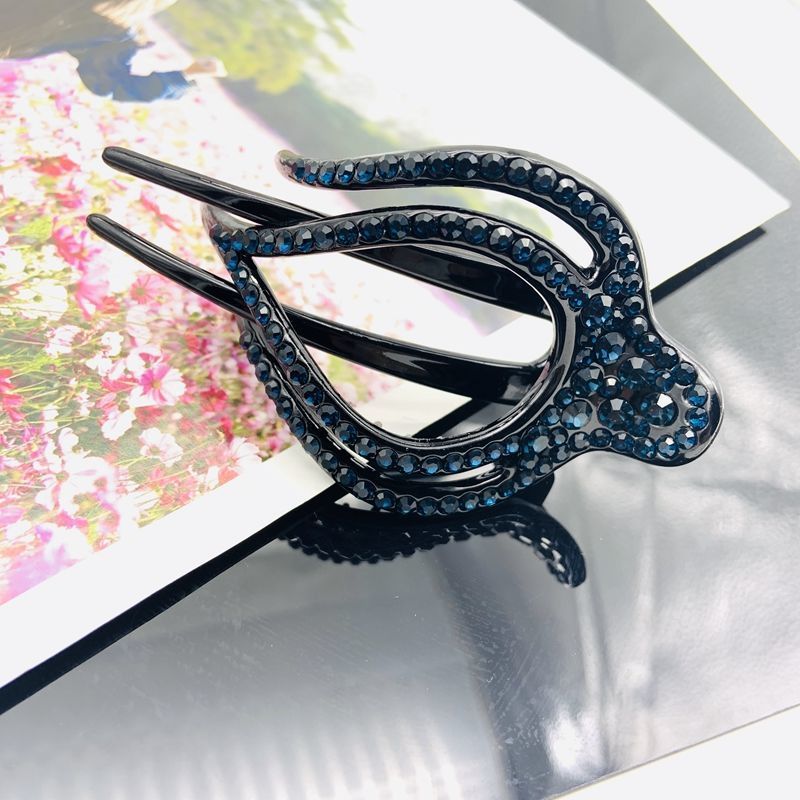Korean Hairpin Flower Large Grip Elegant Graceful Lady Hair Updo Holder Silk Yarn Cloth Hairpin Headdress Back Head Korean Hairpin Flower Large Grip Elegant Graceful Lady Hair Updo Holder Silk Yarn Cloth Hairpin Headdress Back Head