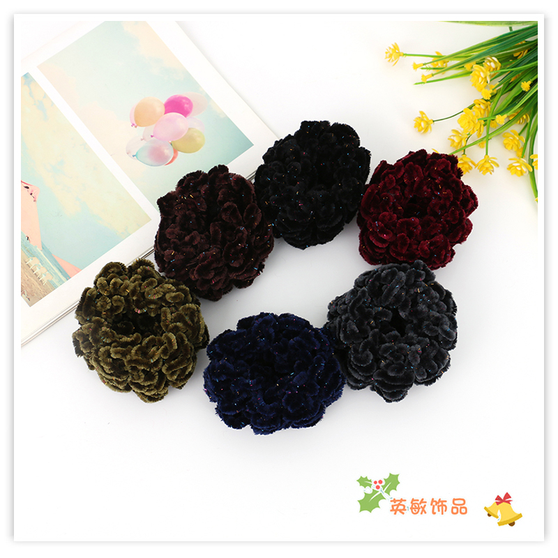 2021 Autumn and Winter New Hair Band Women's Japanese and Korean Hair Band High Elastic Towel Ring Hair Elastic Band Headdress Flower Colorful Soft 2021 Autumn and Winter New Hair Band Women's Japanese and Korean Hair Band High Elastic Towel Ring Hair Elastic Band Headdress Flower Colorful Soft