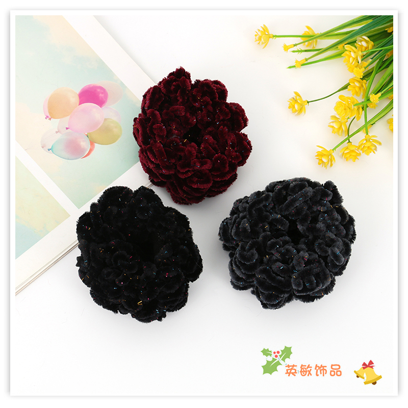 2021 Autumn and Winter New Hair Band Women's Japanese and Korean Hair Band High Elastic Towel Ring Hair Elastic Band Headdress Flower Colorful Soft 2021 Autumn and Winter New Hair Band Women's Japanese and Korean Hair Band High Elastic Towel Ring Hair Elastic Band Headdress Flower Colorful Soft