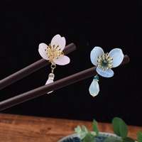 Wearing Flower New Original Design Hairpin Buyao Tassel Hair Clasp Han Chinese Clothing Accessories Archaistic Headdress Wearing Flower New Original Design Hairpin Buyao Tassel Hair Clasp Han Chinese Clothing Accessories Archaistic Headdress