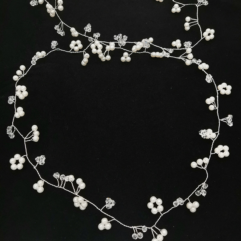 European and American bride ebay sales extension 1 M handmade crystal pearl hair headband wedding dress accessories headband European and American bride ebay sales extension 1 M handmade crystal pearl hair headband wedding dress accessories headband