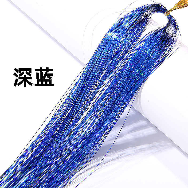 Tinsel Hair Extension Gold Silk 120cm Hair Band Colorful Ropes Colorful Laser Silk Flash Hair Extension Color Thread Tinsel Hair Extension Gold Silk 120cm Hair Band Colorful Ropes Colorful Laser Silk Flash Hair Extension Color Thread