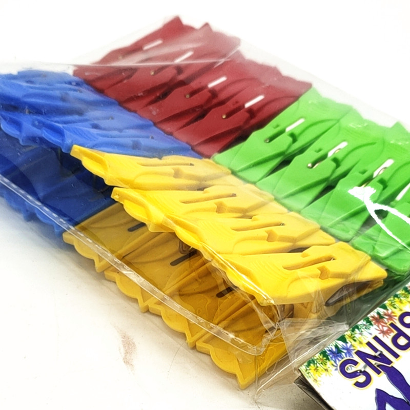 Sunshine Department Store Bag Color Plastic Clip Household Clothespin Windproof 4 Color Mixed 16 PCs Solid Color Clip Sunshine Department Store Bag Color Plastic Clip Household Clothespin Windproof 4 Color Mixed 16 PCs Solid Color Clip