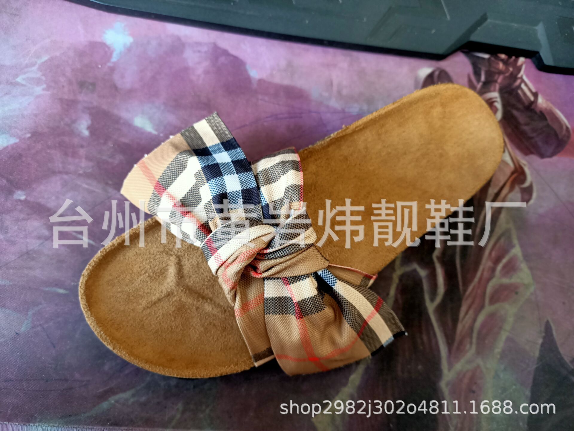 Foreign Trade Women's Shoes 35-43 plus Size Sandals Wholesale Summer Women's Slippers Bow Flat Leopard Print African Sandals