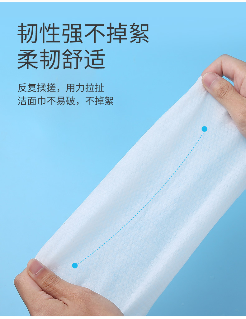 Wholesale Disposable Face Cloth Wet and Dry Cotton Pads Paper Pearl Pattern Face Washing Facial Cleansing Towel Stretch Bag Face Cloth