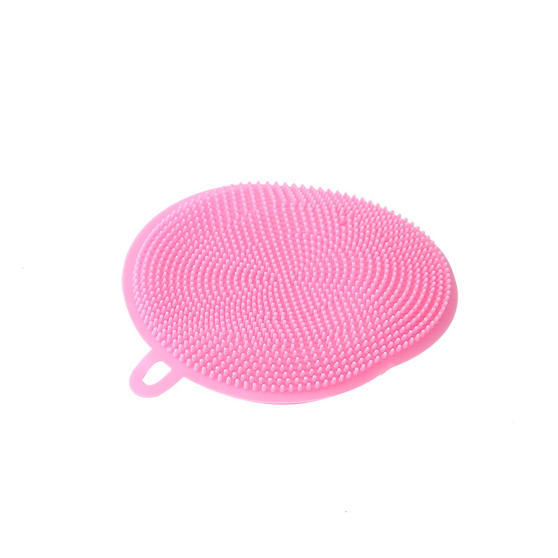 Multifunctional Decontamination Silicon Dishwashing Brush Dishcloth Oil-Free Kitchen Decontamination Scouring Pad Household Vegetables and Fruits Pot Washing Cloth