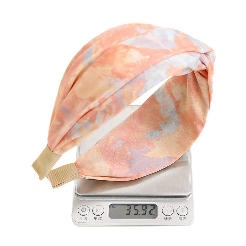 2021 Japanese and Korean New Knotted Hair Hoop Fashion Tie-Dye Cloth Headband Hairpin Female Online Influencer Face Washing Hair Tie F440 2021 Japanese and Korean New Knotted Hair Hoop Fashion Tie-Dye Cloth Headband Hairpin Female Online Influencer Face Washing Hair Tie F440