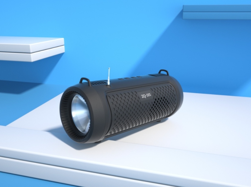 Speaker Small Speaker Portable with Flashlight African Bluetooth Speaker Support U Disk TF Card LED Light Highlight