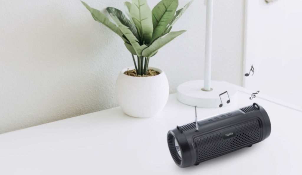 Speaker Small Speaker Portable with Flashlight African Bluetooth Speaker Support U Disk TF Card LED Light Highlight