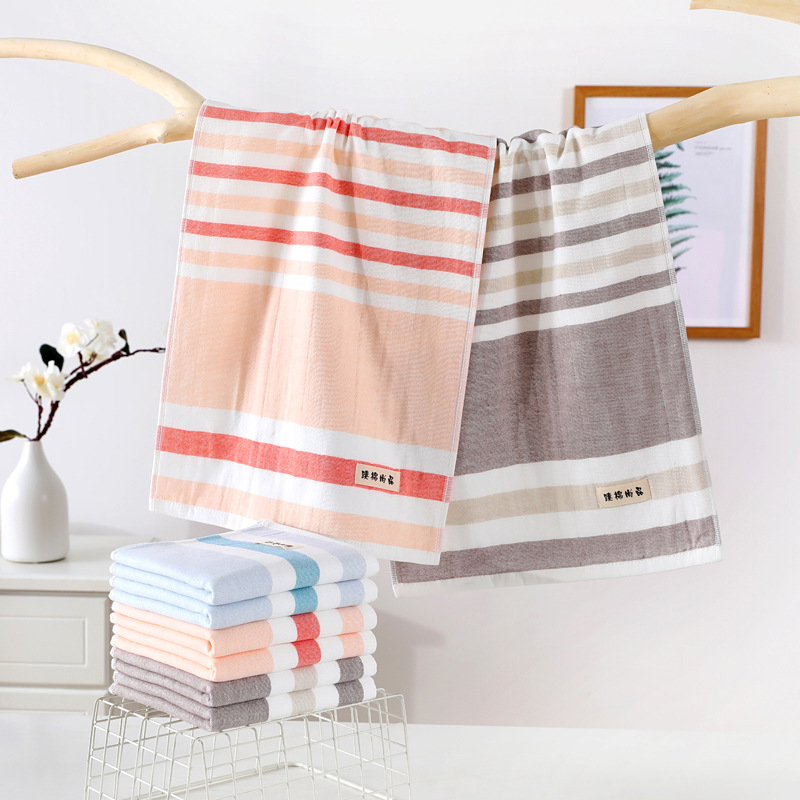 Cotton Absorbent Face Washing Towel Cotton Double-Deck Home Gauze Towel Gift Labor Protection Wholesale Long-Staple Cotton Face Cloth