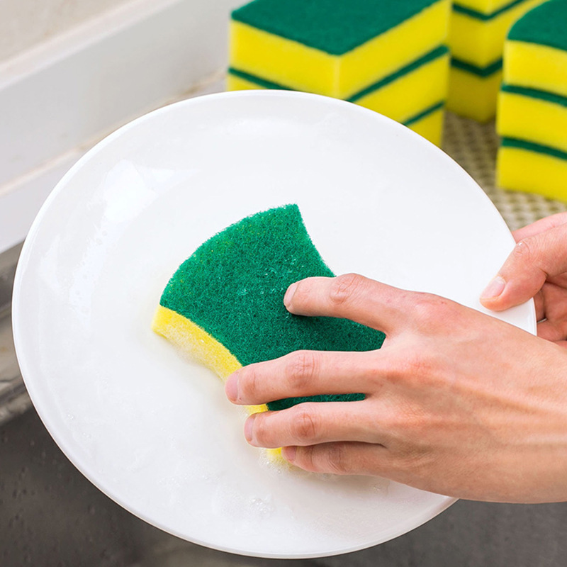 Dish-Washing Sponge Nanometer Sponge Sponge Wipe Household Cleaning Dish Cloth Mop Kitchen Washing Bowl Scouring Sponge