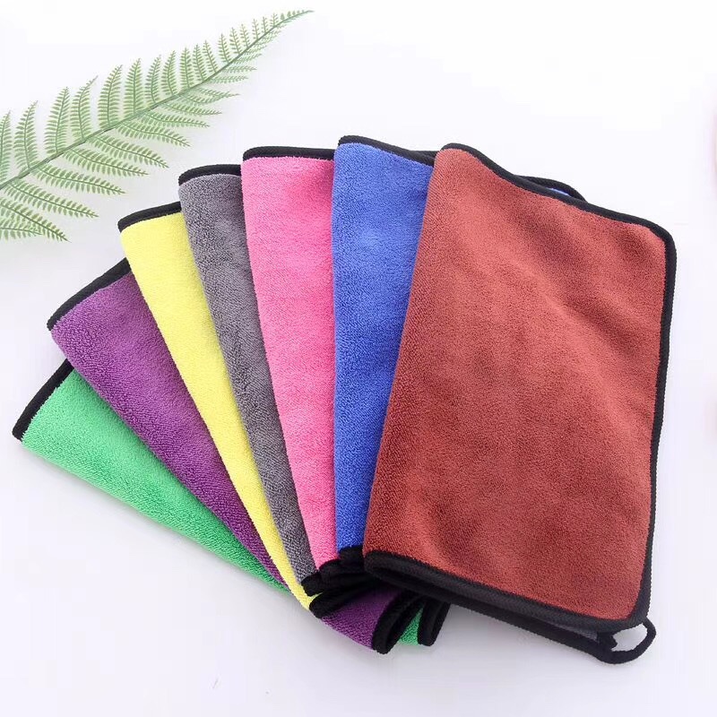 High Density Coral Fleece 30*40 Thick Absorbent Double-Sided Car Cleaning Cloth Hand Towel Kitchen Napkin Cleaning Towel for Car Washing High Density Coral Fleece 30*40 Thick Absorbent Double-Sided Car Cleaning Cloth Hand Towel Kitchen Napkin Cleaning Towel for Car Washing