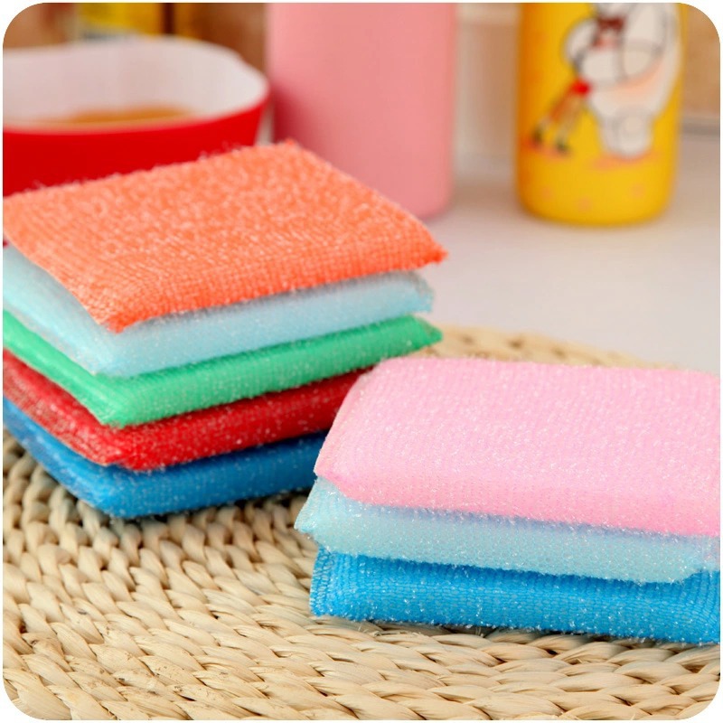 Creative Kitchen Washing King Cleaning Cloth Pot Set Washing Sponge Single Price 4 Pieces Per Card