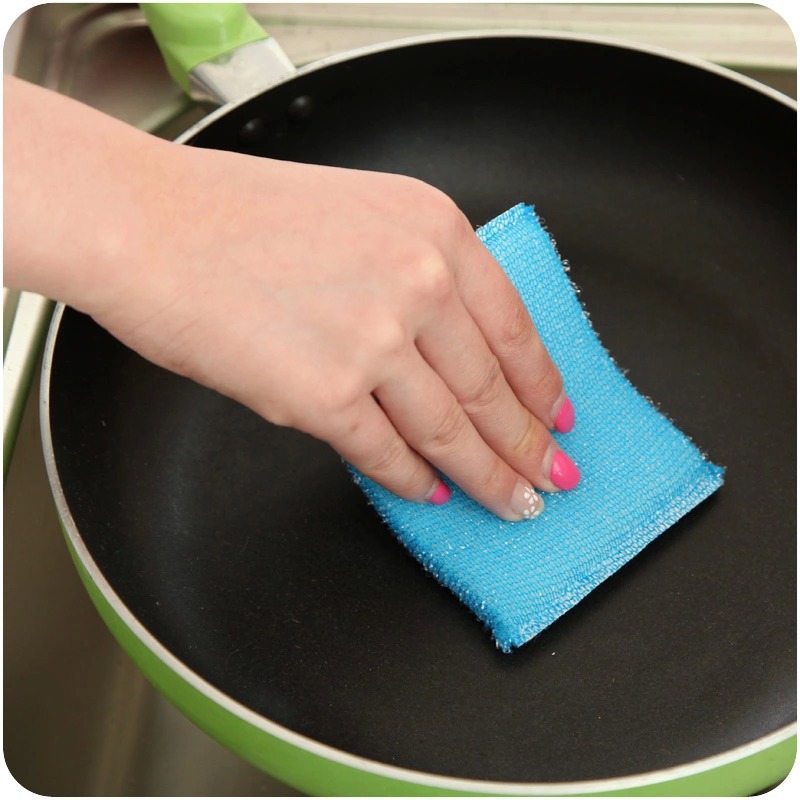 Creative Kitchen Washing King Cleaning Cloth Pot Set Washing Sponge Single Price 4 Pieces Per Card