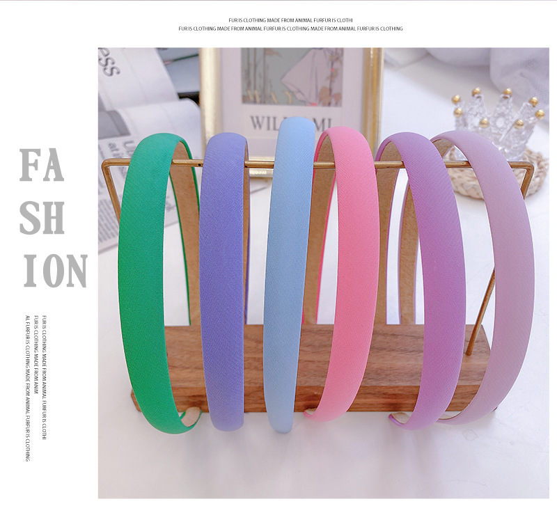 Korean Style Candy Color Wide Brim Hair Band Solid Color Thin Edges Cloth Headband Instagram Mesh Red Fairy Fresh Hairpin for Hair Washing Korean Style Candy Color Wide Brim Hair Band Solid Color Thin Edges Cloth Headband Instagram Mesh Red Fairy Fresh Hairpin for Hair Washing