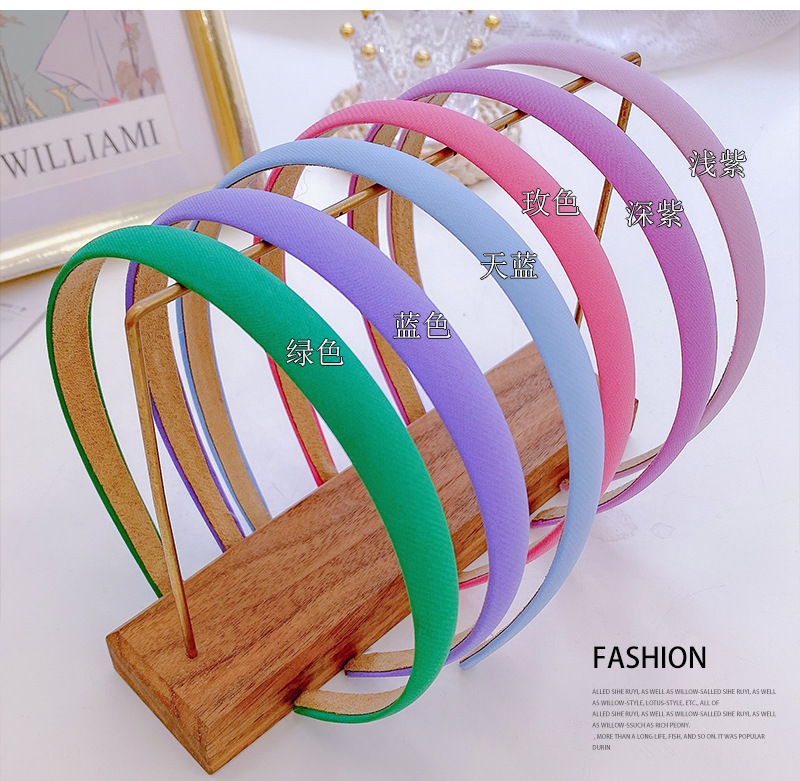 Korean Style Candy Color Wide Brim Hair Band Solid Color Thin Edges Cloth Headband Instagram Mesh Red Fairy Fresh Hairpin for Hair Washing Korean Style Candy Color Wide Brim Hair Band Solid Color Thin Edges Cloth Headband Instagram Mesh Red Fairy Fresh Hairpin for Hair Washing