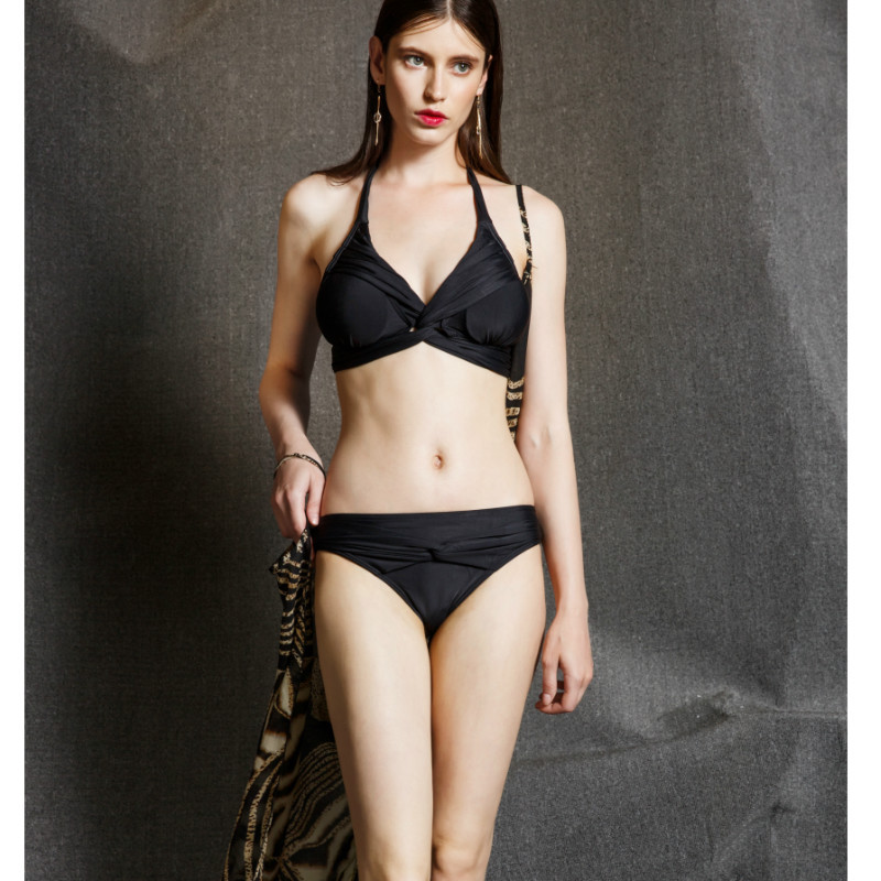 South African Sexy Bikini Split Swimsuit Small Triangle European and American Style Beach Vacation Seaside Swimsuit Female Wholesale