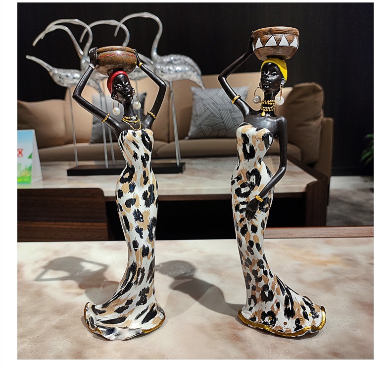 Creative African Black Candlestick Decoration Home Living Room Retro Humanoid Candlestick Decoration Resin Crafts Wholesale Creative African Black Candlestick Decoration Home Living Room Retro Humanoid Candlestick Decoration Resin Crafts Wholesale