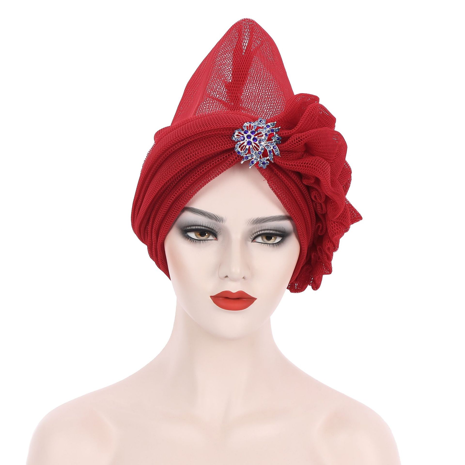 AliExpress Amazon Europe and America Cross Border New Laminated Fashion Accessories African Hat Multi-Color Factory in Stock Second Delivery