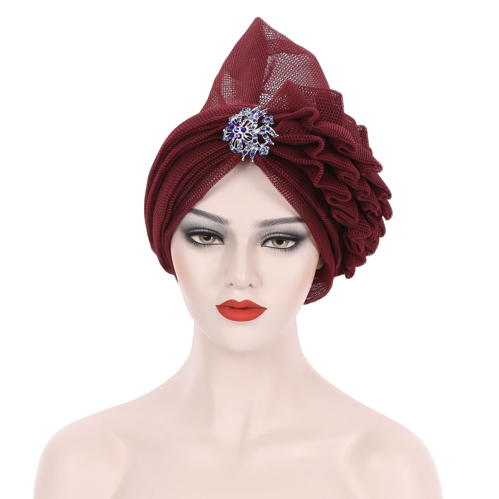AliExpress Amazon Europe and America Cross Border New Laminated Fashion Accessories African Hat Multi-Color Factory in Stock Second Delivery
