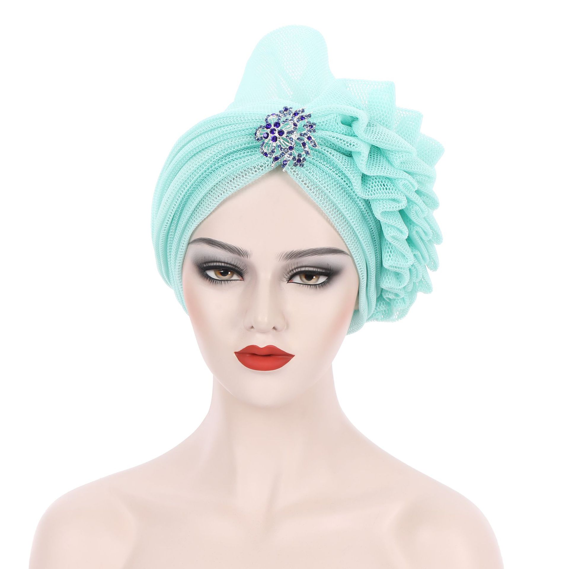 AliExpress Amazon Europe and America Cross Border New Laminated Fashion Accessories African Hat Multi-Color Factory in Stock Second Delivery