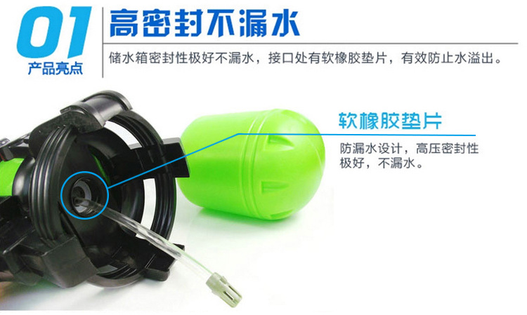 Backpack Water Gun Summer Children's Cartoon Pull-out Fire Extinguisher Water Gun Plastic Sand Stall Water Toy