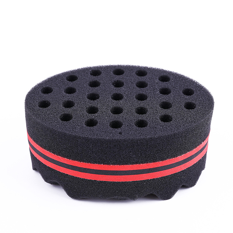 African Magic Curly Hair Sponge Creative Hairdressing Double-Sided Dual-Use with Holes Dirty Messy Hair Roll 2