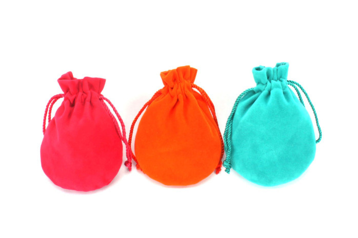 [Formulation] Satin Bag Artificial Silk Fabric Cosmetics Drawstring Bag Wig Buggy Bag Jewelry Bag