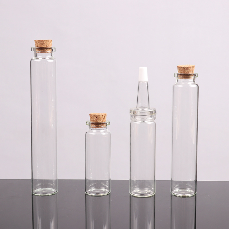 22 Bayonet Glass Tube Bottle Cork Medicine Powder Penicillin Bottle Fetal Hair Memorial Bottle Dry Powder Fire Extinguisher Bottles Wish Drift Bottle
