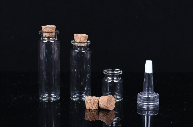 22 Bayonet Glass Tube Bottle Cork Medicine Powder Penicillin Bottle Fetal Hair Memorial Bottle Dry Powder Fire Extinguisher Bottles Wish Drift Bottle