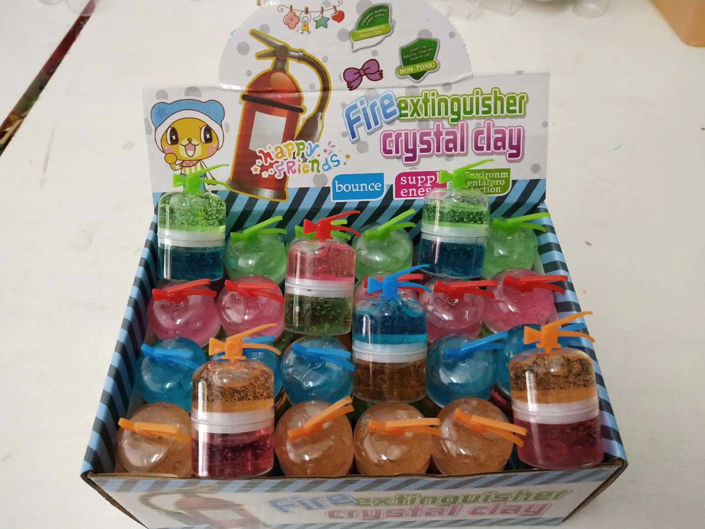 Small size fire extinguisher crystal mud