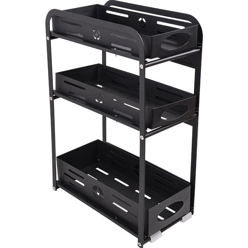 Kitchen Sink Storage Shelf Iron Paint Multi-Layer Countertop Drawer Cabinet Bathroom Storage Rack Factory Spot