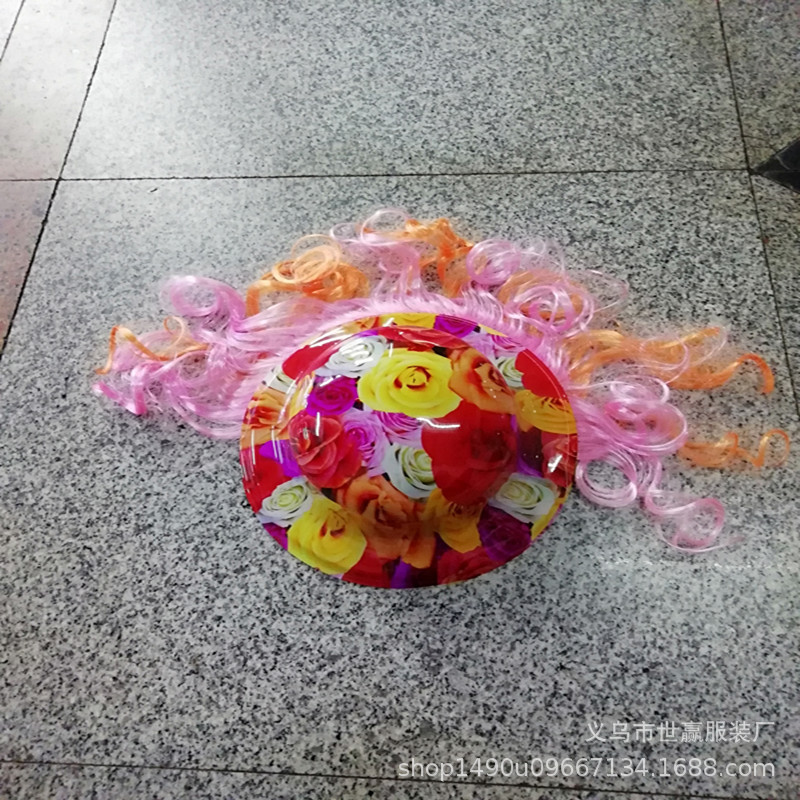 PVC gold powder wig ball party