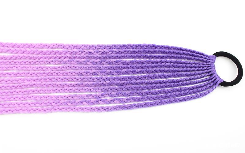 Wig Ponytail Braid Twist Braid Strap Dreadlocks Ponytail Ethnic Style Colorful Braid Gradient African Dreadlocks