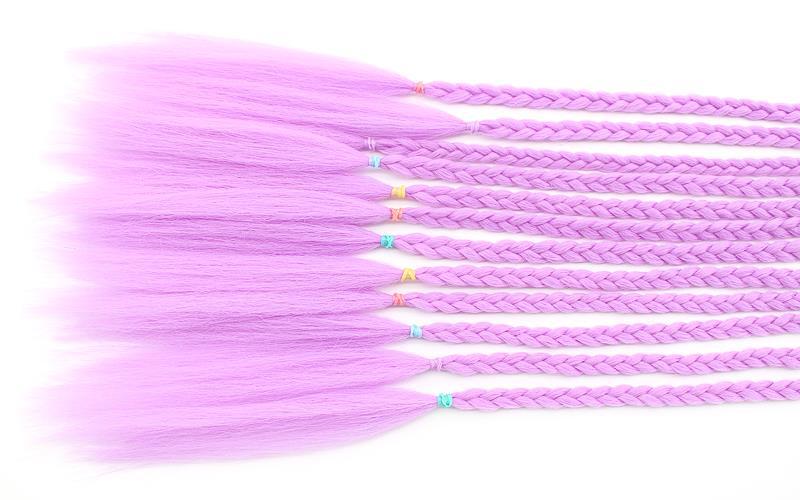 Wig Ponytail Braid Twist Braid Strap Dreadlocks Ponytail Ethnic Style Colorful Braid Gradient African Dreadlocks