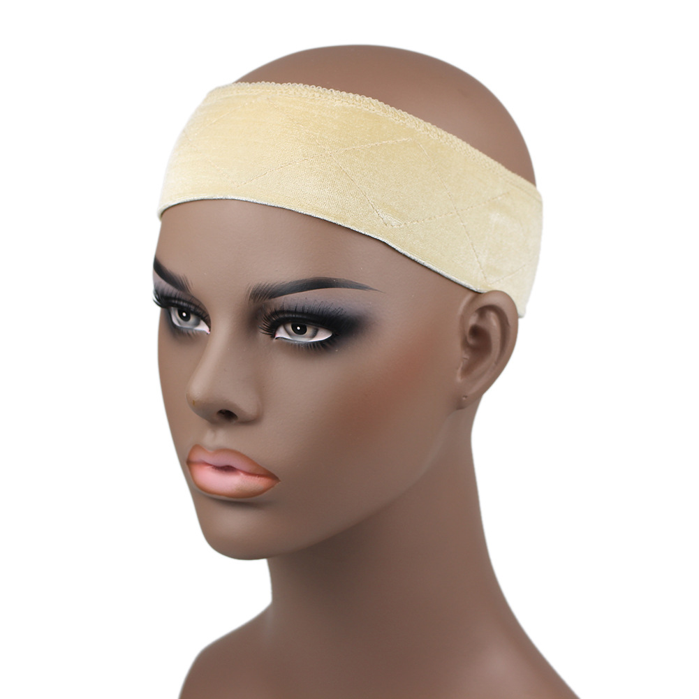 Amazon Hot Sale Velvet Wig Hair Band Spot Supply Lace Girp Hair Band
