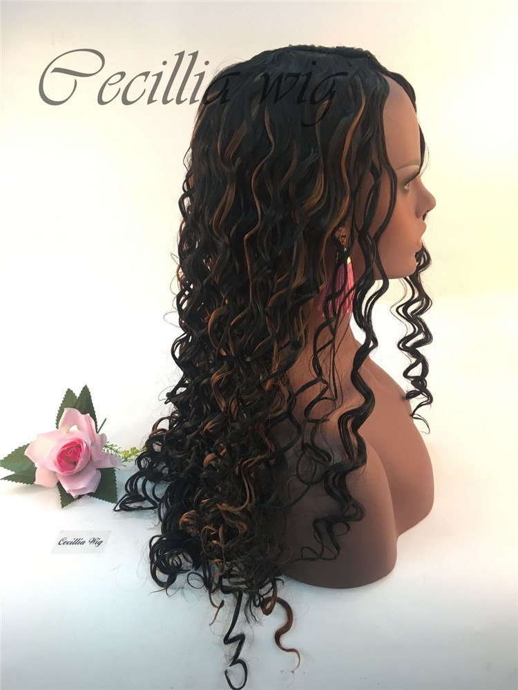 European and American Style Wig African Female Wig Hot Selling Fluffy Long Curly Wig Head Cover