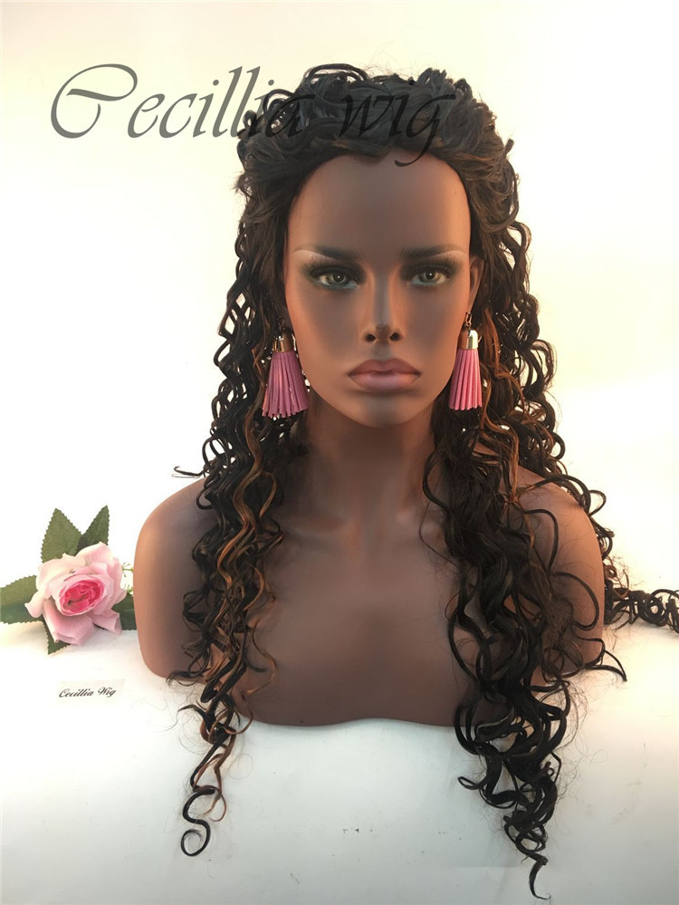 European and American Style Wig African Female Wig Hot Selling Fluffy Long Curly Wig Head Cover