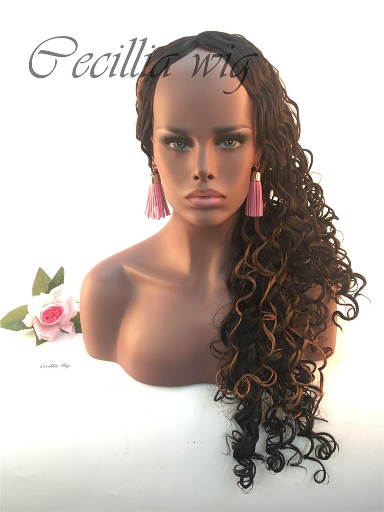 European and American Style Wig African Female Wig Hot Selling Fluffy Long Curly Wig Head Cover