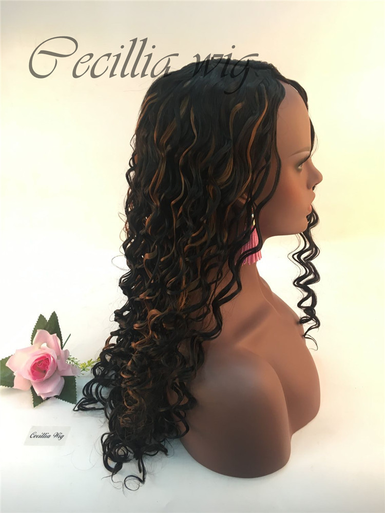 European and American Style Wig African Female Wig Hot Selling Fluffy Long Curly Wig Head Cover